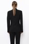 Pleated Double-Breasted Single Button Women's Jacket - Black - 1191100 - 4