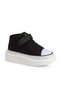 Children's Velcro Casual Shoes Buck4490 Axel Black Linen - 3