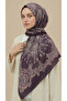 Lavinia Patterned 120*120 cm Cotton Scarf - 6