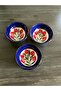 Handmade Set of 3 13 cm Ceramic Snack Bowls, Sauce Bowls and Jam Bowls - 2