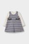 2-Piece Set Long Sleeve T-Shirt Checkered Dress Baby Girl G3170A525Wn