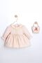 9-24 Months Vivienne Baby Girl Dress with Bag - Brown