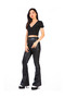 Women Black Pleated V Neck Top - 4