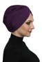 Cross Boucle Purple Ready-To-Wear Turban Hijab Pool Cap Suitable for Medical Use - 4