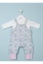 Baby Girl Rabbit Holiday Salopet Badi Set 23389 - 5