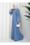 Stone-Embellished Sleeve Abaya Modest Wear Women's Ferace Dress - 4