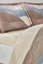 Ranforce -Modern Wave Brown- Double Duvet Cover Set - 3