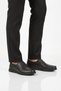 Black Genuine Leather Gel Sole Anatomical Men's Casual Shoes 409 m