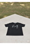 Black Boy/Girl Figure Printed Soft Textured T-Shirt - 2