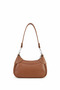 Chain Detailed Women's Shoulder & Crossbody Bag – Extra Long Strap, Casual & Stylish Tan - 2