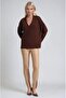 Shawl collar detailed standard knit sweater 1422 - 2