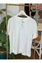 White Crew Neck Short Sleeve 100% Cotton Tshirt - 2