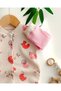 Baby Girl Seasonal Printed 3-6-9-12 Months Snap Fastener Ribbed Newborn Baby Romper - 6
