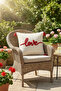Love Embroidered Red Tassel Decorative Throw Pillow Cover 42X42 cm Special for Valentine's Day - 4