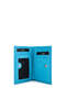 Men's Genuine Leather Blue Togo Card Holder - 3