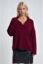 Shawl collar detailed standard knit sweater 1422 - 2