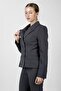Men's Collared Buttoned Women's Jacket - Smoked - 1196100 - 3