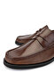 Men's Genuine Leather Tan Buffalo Loafer Shoes - 3