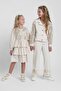 Ages 5-14 Berceste Pavlova Girls' Dress-Latte - 2