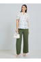 Women Floral Print Ruffled Neck Shirt - 2