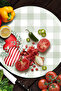 Glass Cutting Board and Presentation Plate Round Love Series with Heart Pattern 30 X 30 cm - 2
