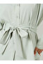 Women Tie-Belt Shirt and Pants Co-Ords - 3