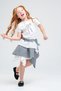 4-8 Years Old Navy Turquoise Girl's Suit-Black - 3