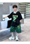 Boys Graphic Printed T-Shirt and Shorts Set