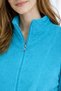 Women's Bathrobe with Pocket Detail and Zipper, 100% Cotton *Export Surplus* -Slightly Flawed- - 2