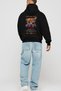 Araba Club Series 2 Back Printed Black Oversize Hooded Sweatshirt Men Women - 4