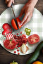 Glass Cutting Board and Presentation Plate Round Love Series with Heart Pattern 30 X 30 cm - 4