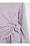 Women Knot Front Top and Wide Leg Joggers Co-Ords - 3