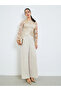 Women Lace Overlay Wide Leg Evening Jumpsuit