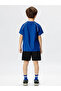 Boys Printed Round Neck T-Shirt and Shorts Set - 3