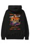 Araba Club Series 23 Back Printed Black Oversize Hooded Sweatshirt Men Women - 2