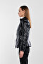 Women's Genuine Leather Black Leather Coat - 2