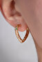 Colorful Zircon Stone Heart Earrings Gold - 4