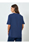 Women Blue Floral Embroidered T-Shirt - 5