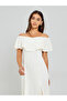 Women Off-Shoulder Midi Dress - 2