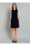 Women Navy Sleeveless Sheath Mini Dress - 6