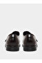 Men Brown Leather Monk Strap Formal Shoes - 4