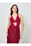Women V Neck Lace Edge Slip Dress - 2