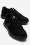 Linen Men's Shoes with Tied Straps; Black Black