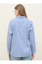 Women Blue Striped Long Sleeve Shirt - 5