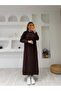 Modal Textured Long-Sleeved Dress