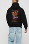 Araba Club Series 16 Back Printed Black Oversize Hooded Sweatshirt Men Women - 3
