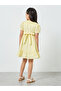 Girls Yellow Embroidered Mini Dress - 4
