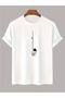 Unisex Oversize 100% Cotton T-Shirt – Minimal Astronaut Floating Design