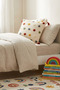 Colorful Polka Dot Patterned Punch Embroidered Tassel Cushion Cover 42X42 cm - Modern Pillow - 5
