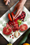 Glass Cutting Board and Presentation Plate Love Series Heart Patterned 20 X 30 cm - 2